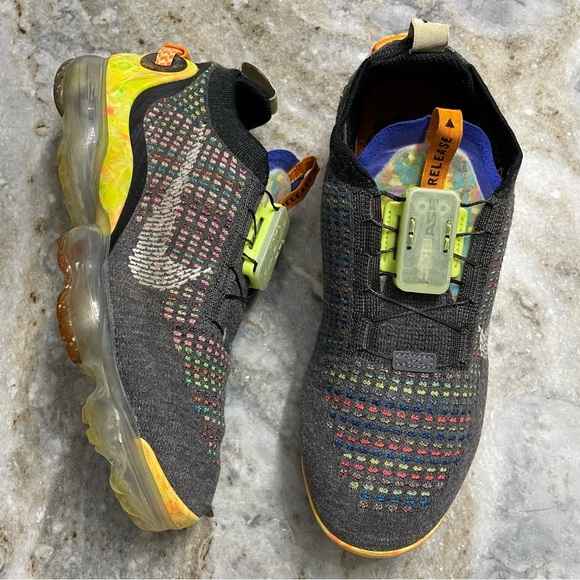 Nike Air Vapormax 2020 FK Flyknit Iron Grey Multicolor CJ6741-002 Size 9.5 - Picture 11 of 12